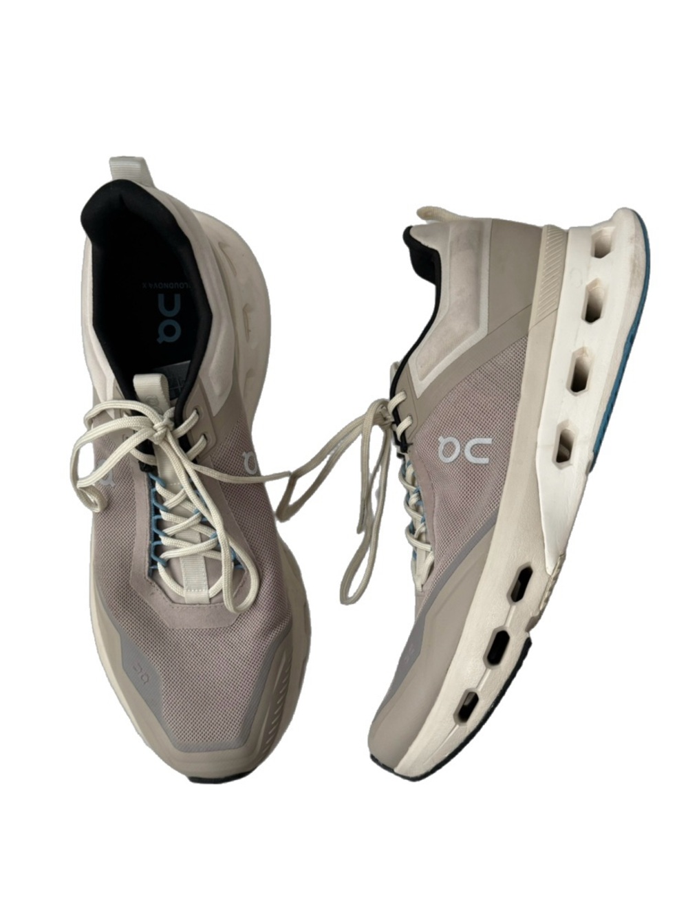 ON Men’s Cloudnova X Trainers Running Sneakers Desert/Niagara sz 13 3ME30413096